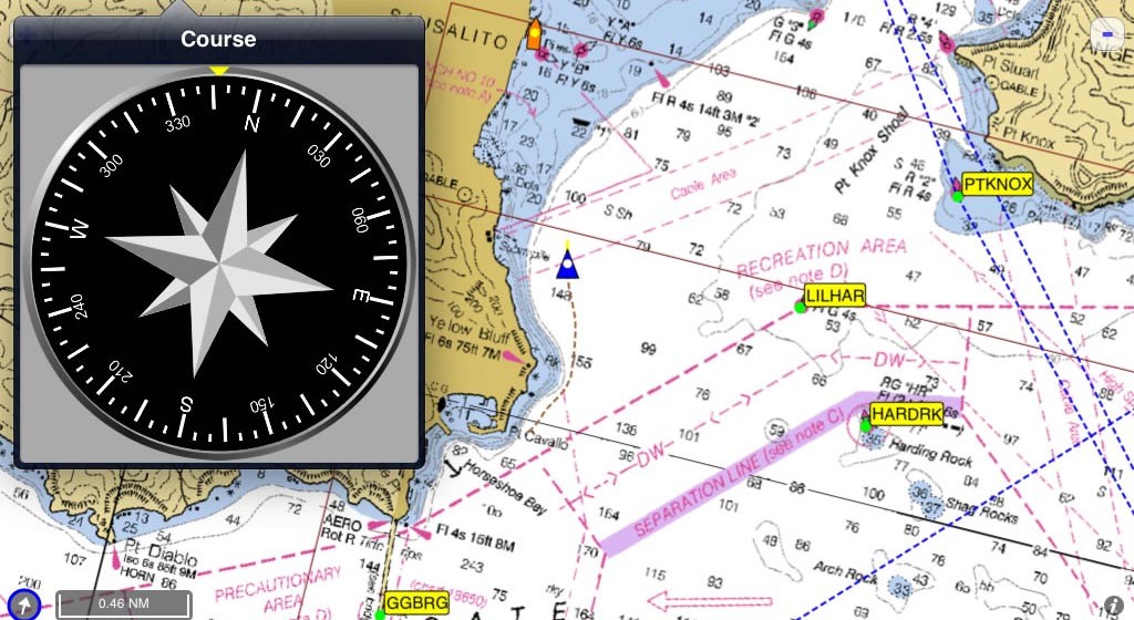 Paper charts are important backup to a GPS system ©  SW